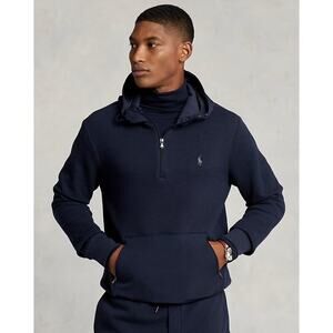 Ralph Lauren Hybrid Quarter-Zip Hoodie Navy